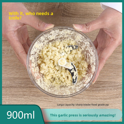 Manual Multifunctional Garlic Chopper Vegetable Cutter