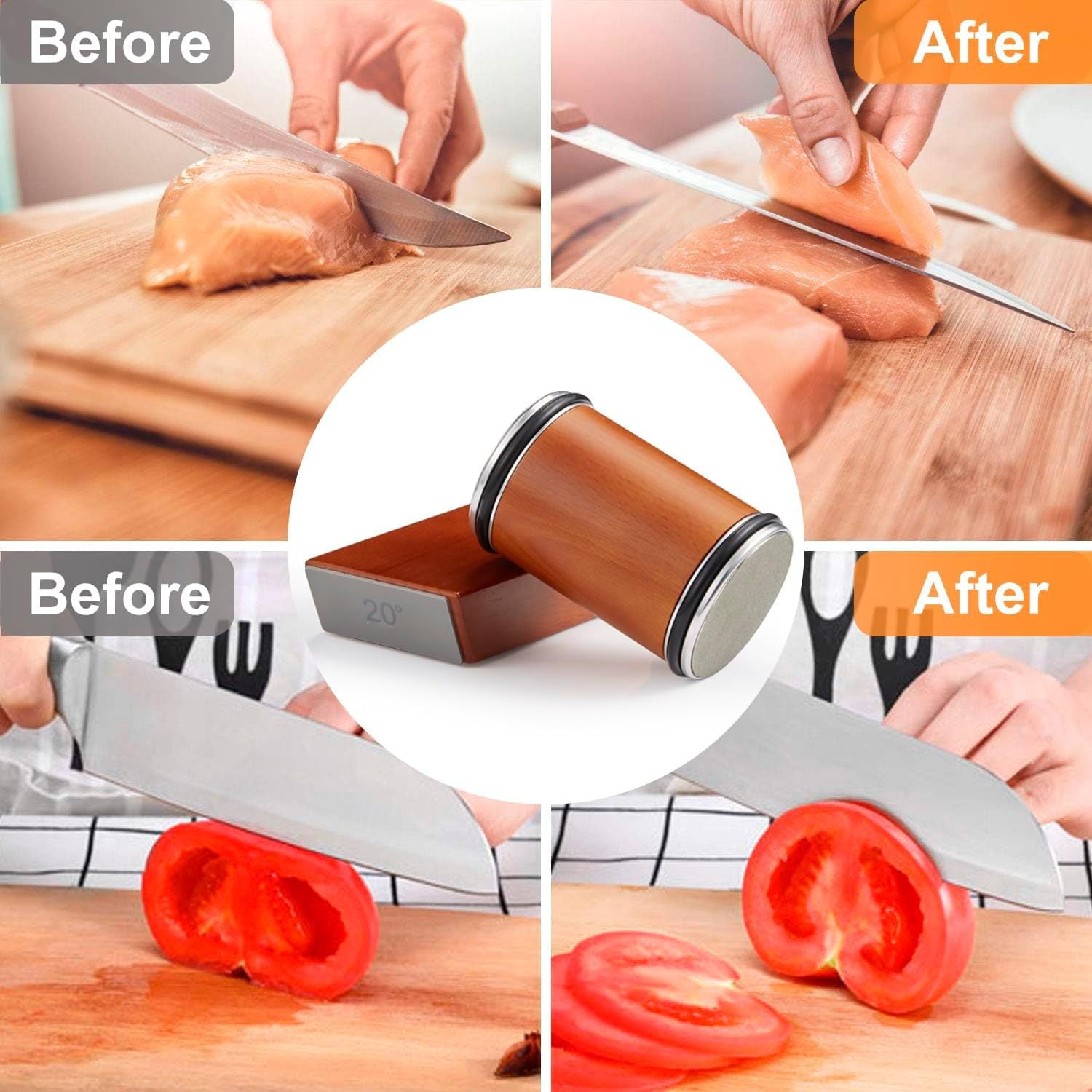 Manual Rolling Knife Sharpener