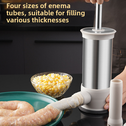 Manual Sausage Filling Tool Stainless Steel Home Use