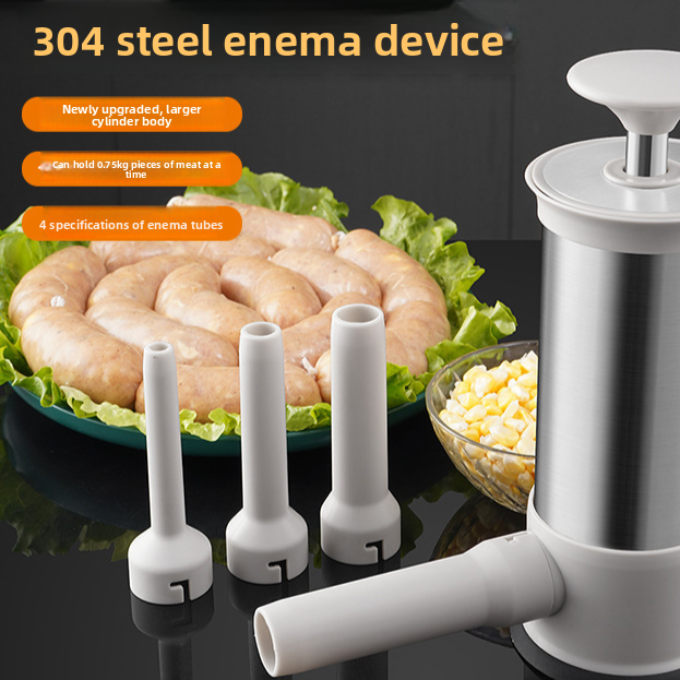 Manual Sausage Filling Tool Stainless Steel Home Use