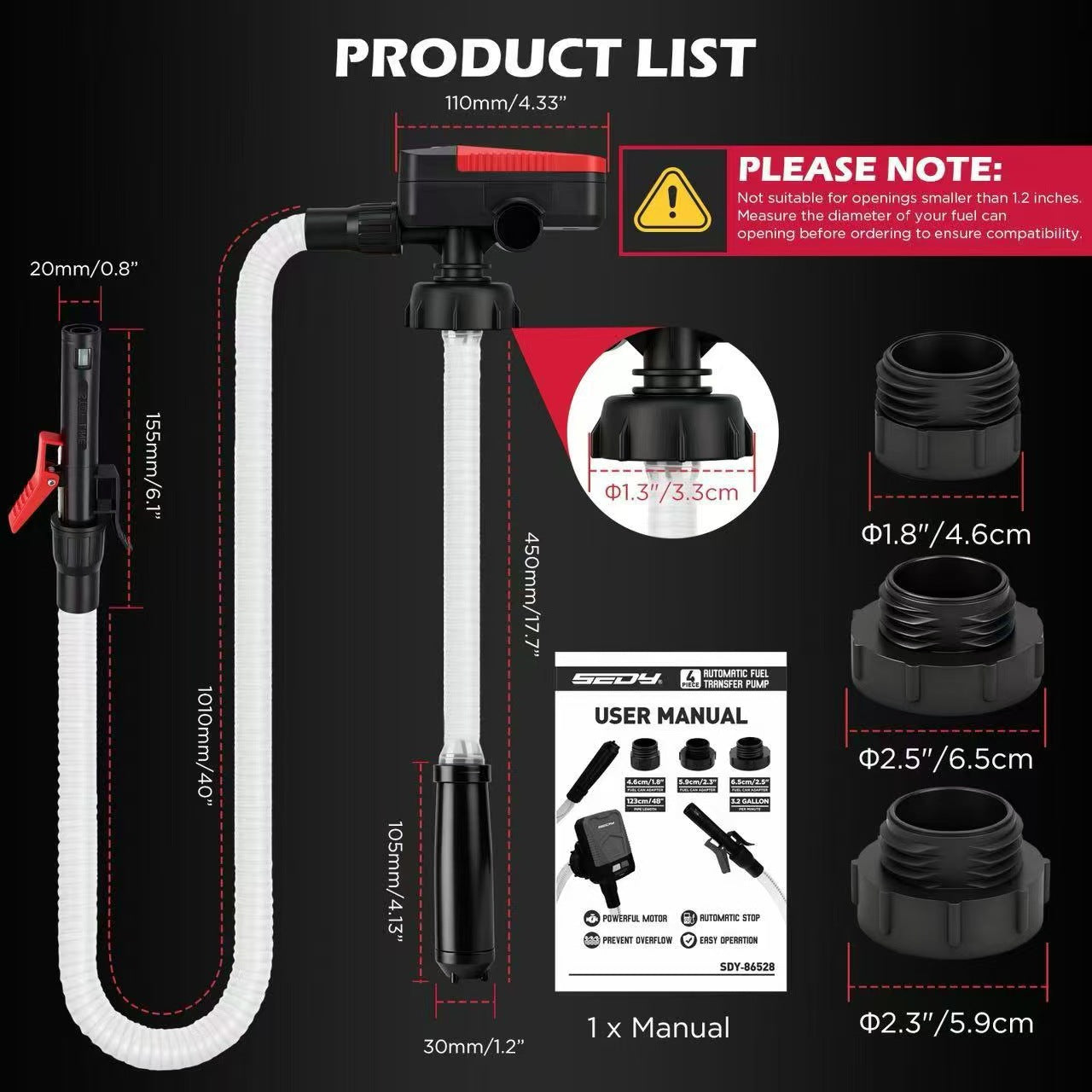 Manual Self-Stopping Oil Fluid Extractor Pump