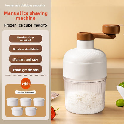 Manual shaved ice small slush machine