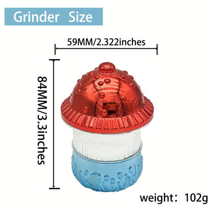 Manual Tobacco Grinder Mushroom Shape