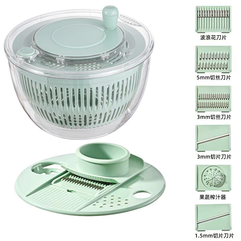Manual Vegetable Cutter and Salad Spinner