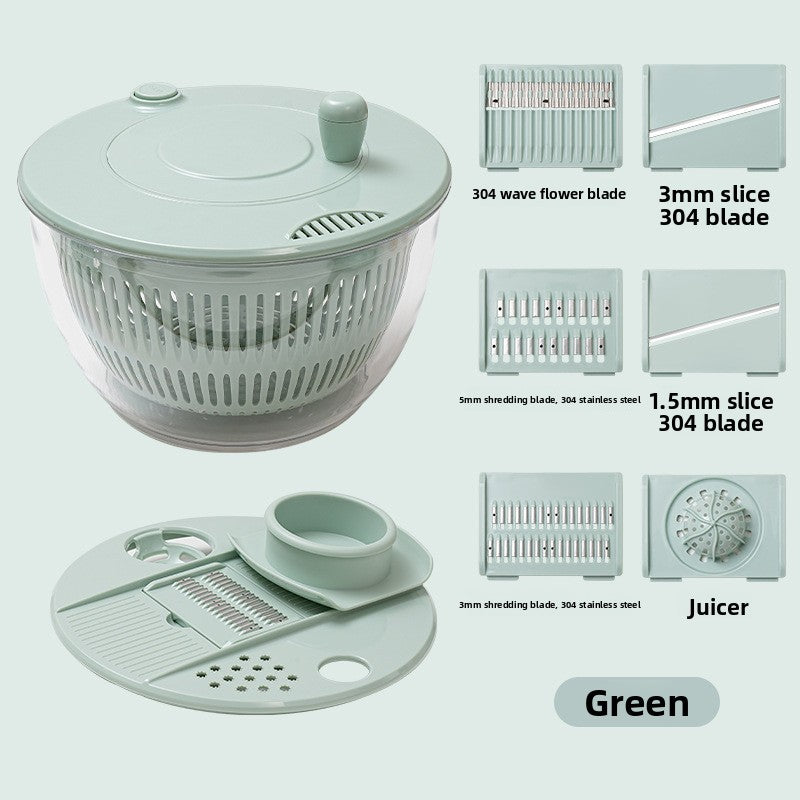 Manual Vegetable Cutter and Salad Spinner