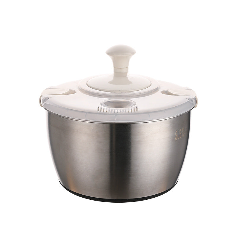Manual Vegetable Salad Dehydrator Draining Basket