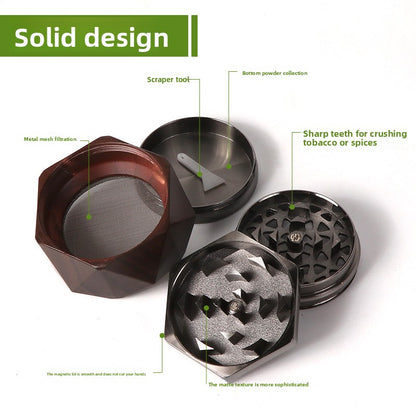 Manual Zinc Alloy Tobacco Grinder