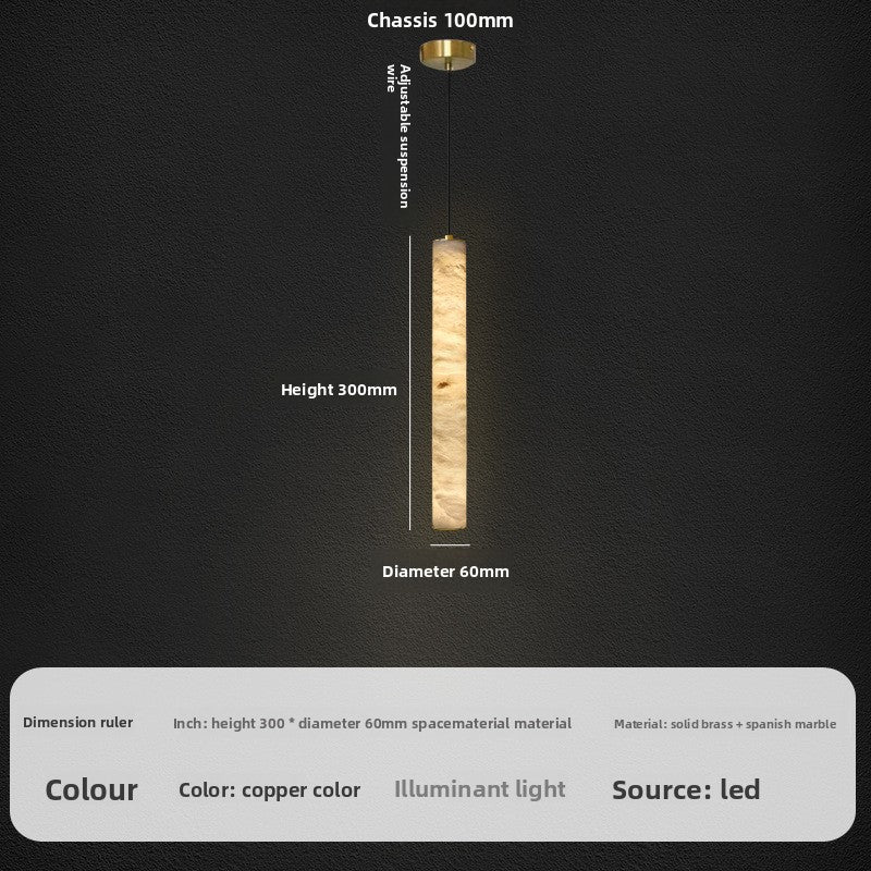 Marble Copper Chandelier Lighting