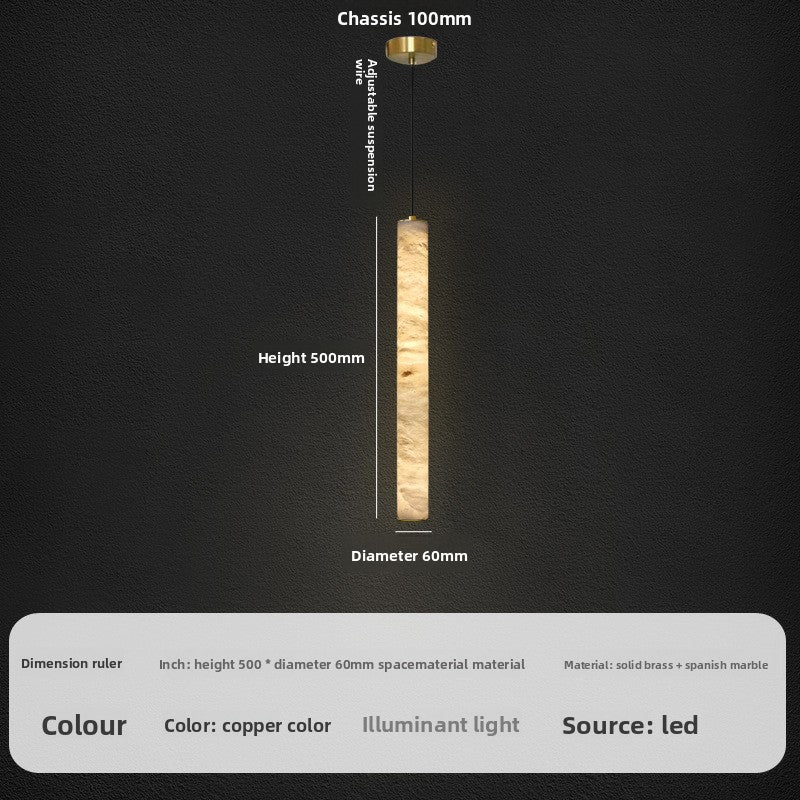 Marble Copper Chandelier Lighting