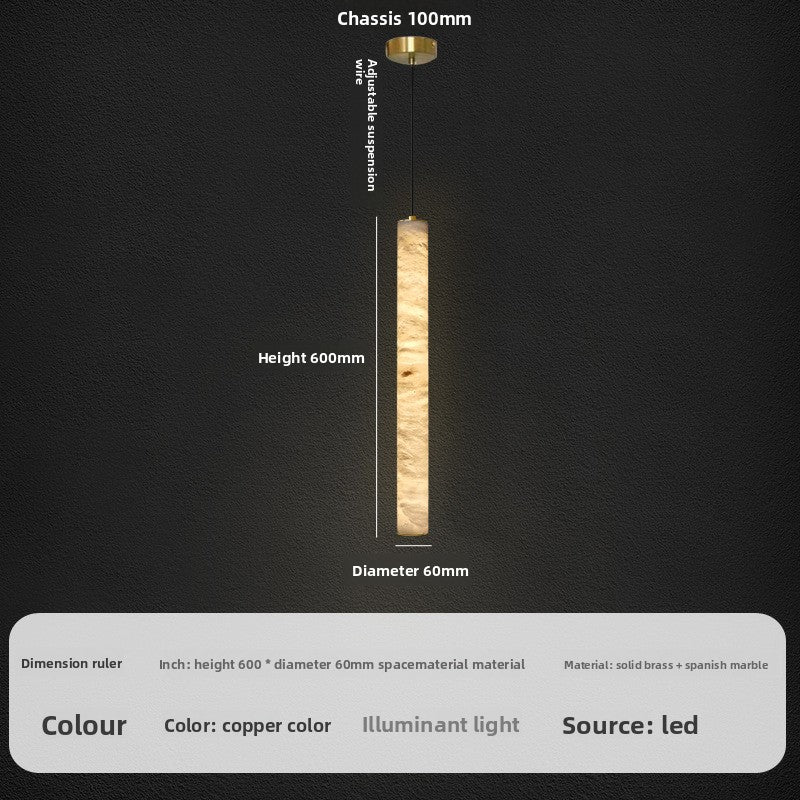 Marble Copper Chandelier Lighting