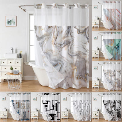 Marble Digital Print Shower Curtain