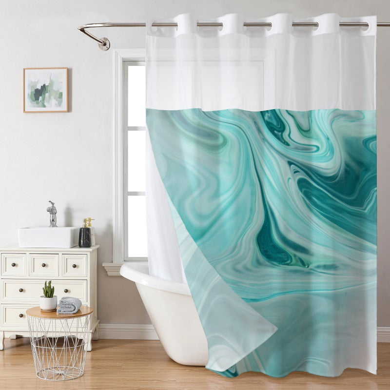 Marble Digital Print Shower Curtain