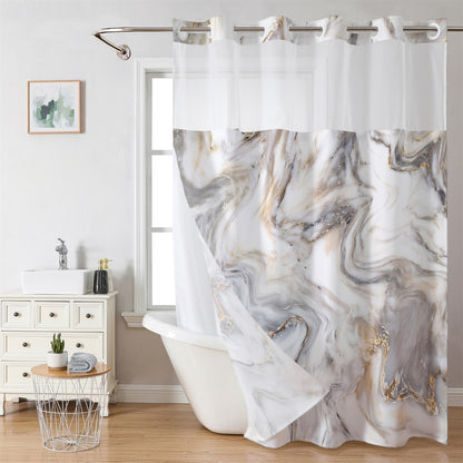 Marble Digital Print Shower Curtain