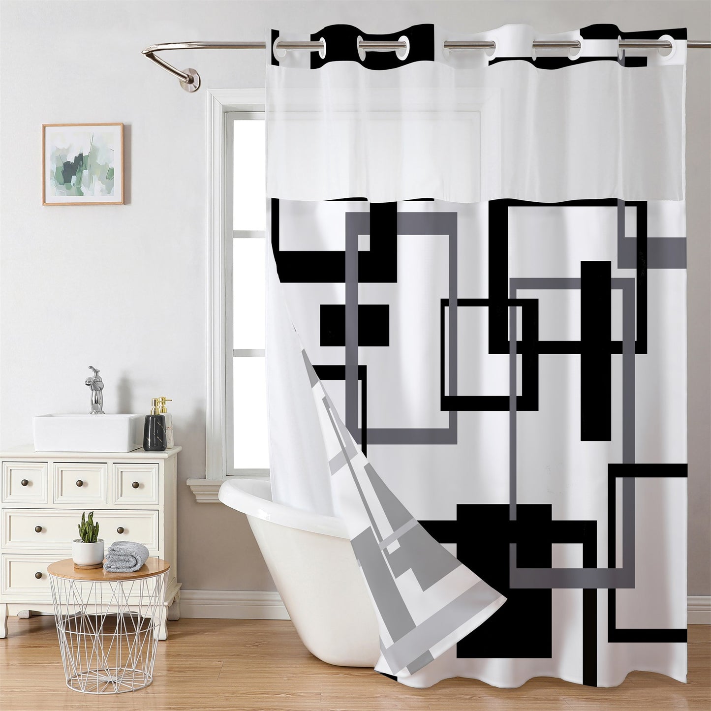 Marble Digital Print Shower Curtain