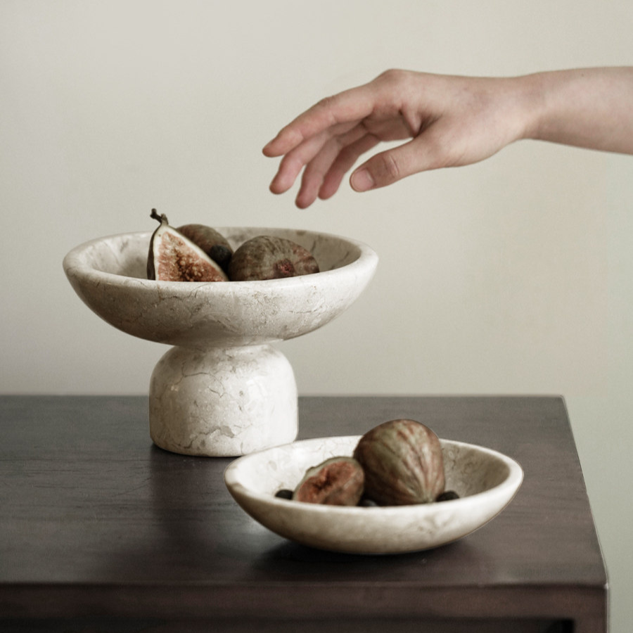 Marble Fruit Bowl