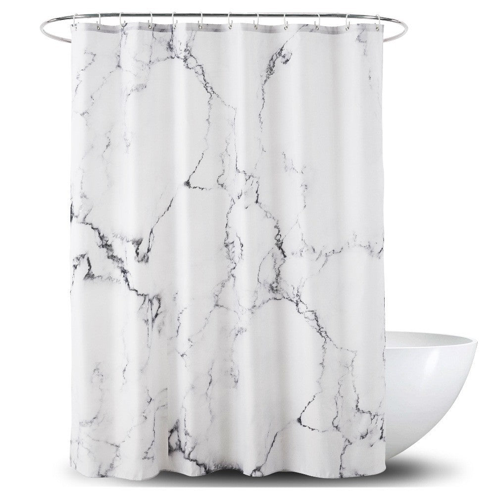 Marble Pattern Waterproof Shower Curtain