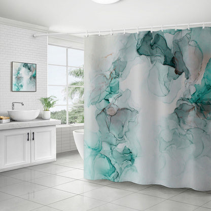 Marble Pattern Waterproof Shower Curtain