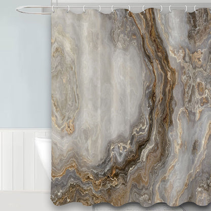 Marble Pattern Waterproof Shower Curtain