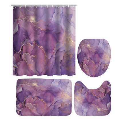 Marble Pattern Waterproof Shower Curtain
