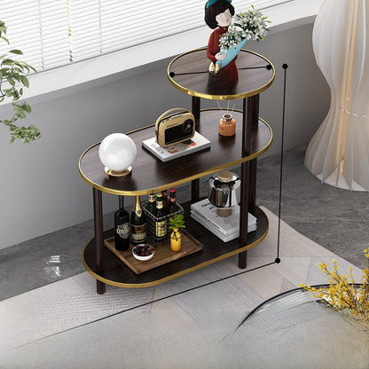 Marble-patterned small coffee table