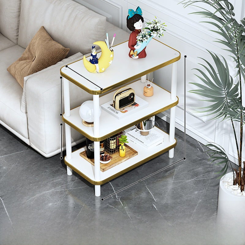 Marble-patterned small coffee table