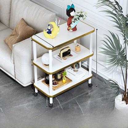 Marble-patterned small coffee table