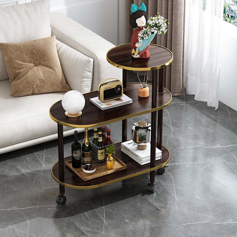 Marble-patterned small coffee table