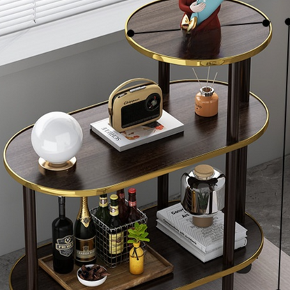 Marble-patterned small coffee table