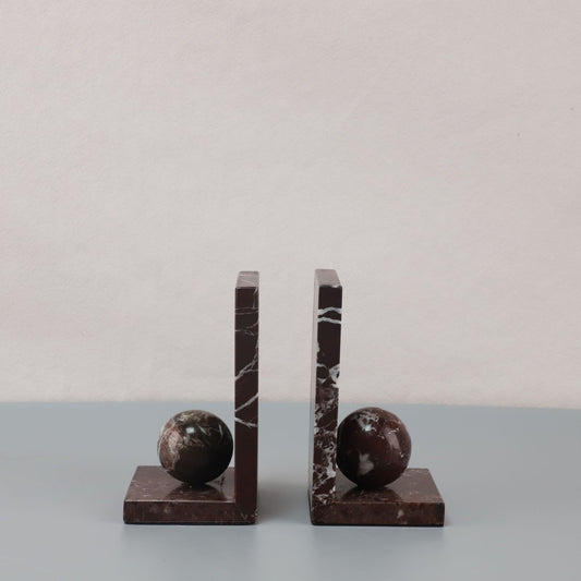 Marble spherical bookcase