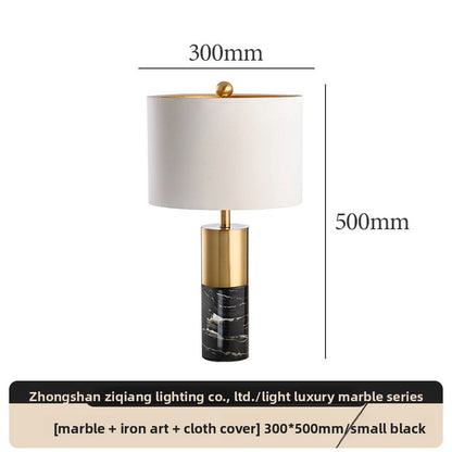 Marble table lamp