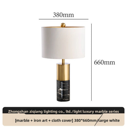 Marble table lamp