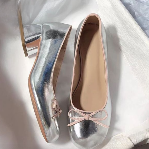 Mary Jane Shoes Bow Design Round Toe