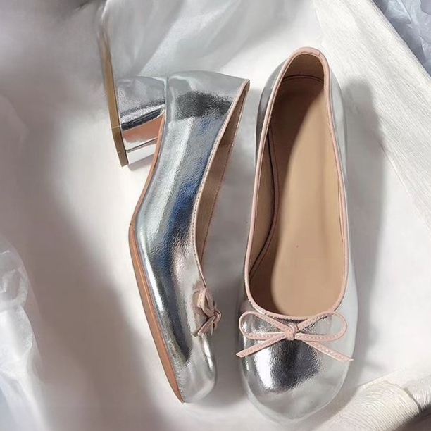 Mary Jane Shoes Bow Design Round Toe