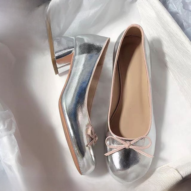 Mary Jane Shoes Bow Design Round Toe