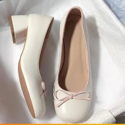 Mary Jane Shoes Bow Design Round Toe