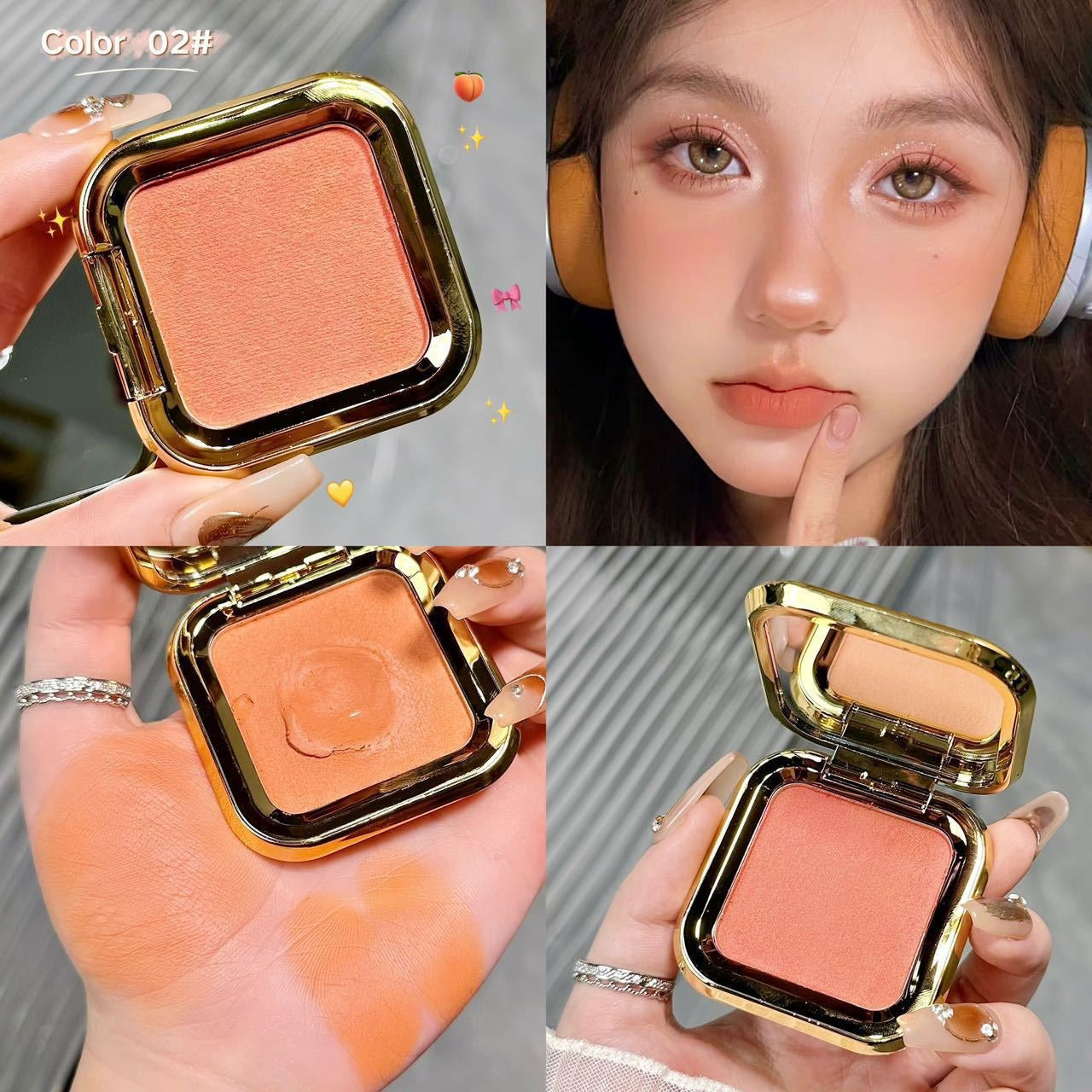 Mashed Potato Monochrome Blush Cream High-gloss Fit