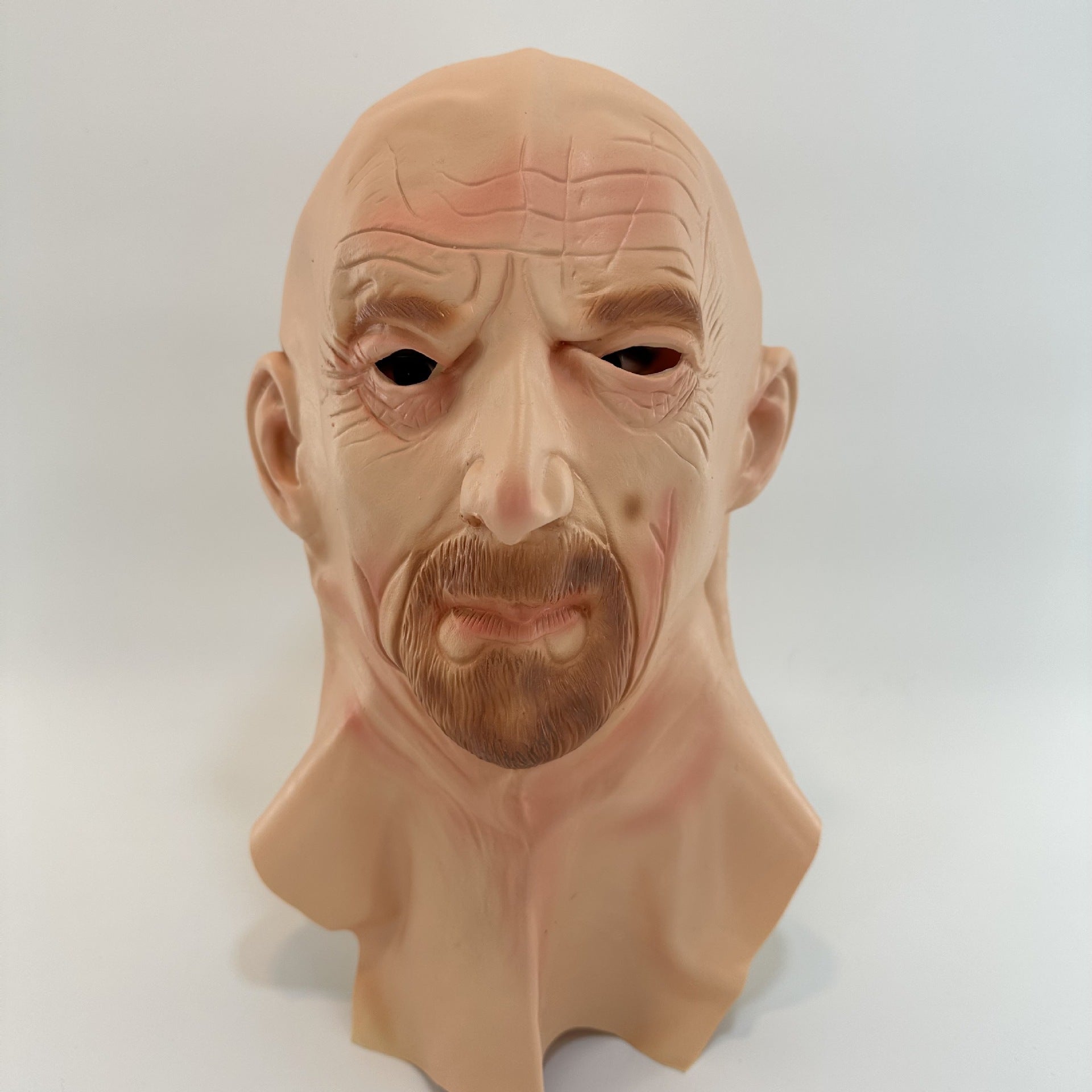 Masked bald-headed old man latex headgear