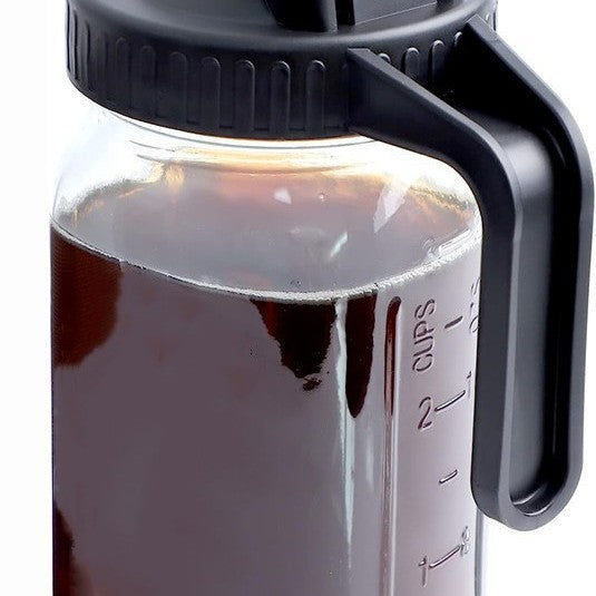 Mason Handle Glass Bottle with Filter