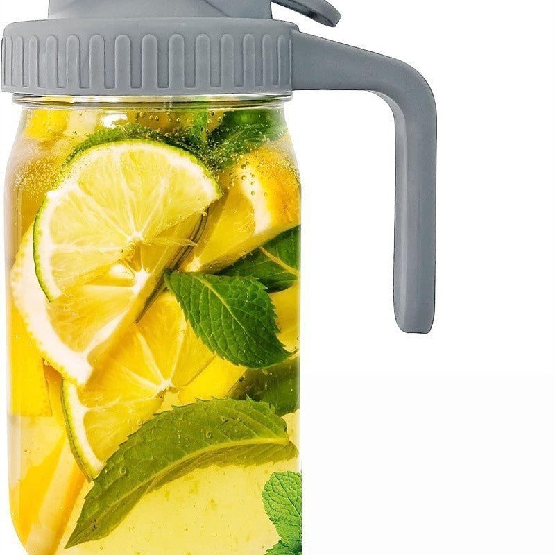 Mason Handle Glass Bottle with Filter