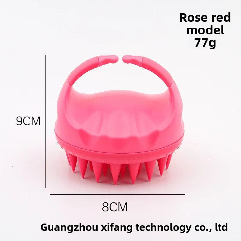 Massage brush for cleaning scalp shampoo brush