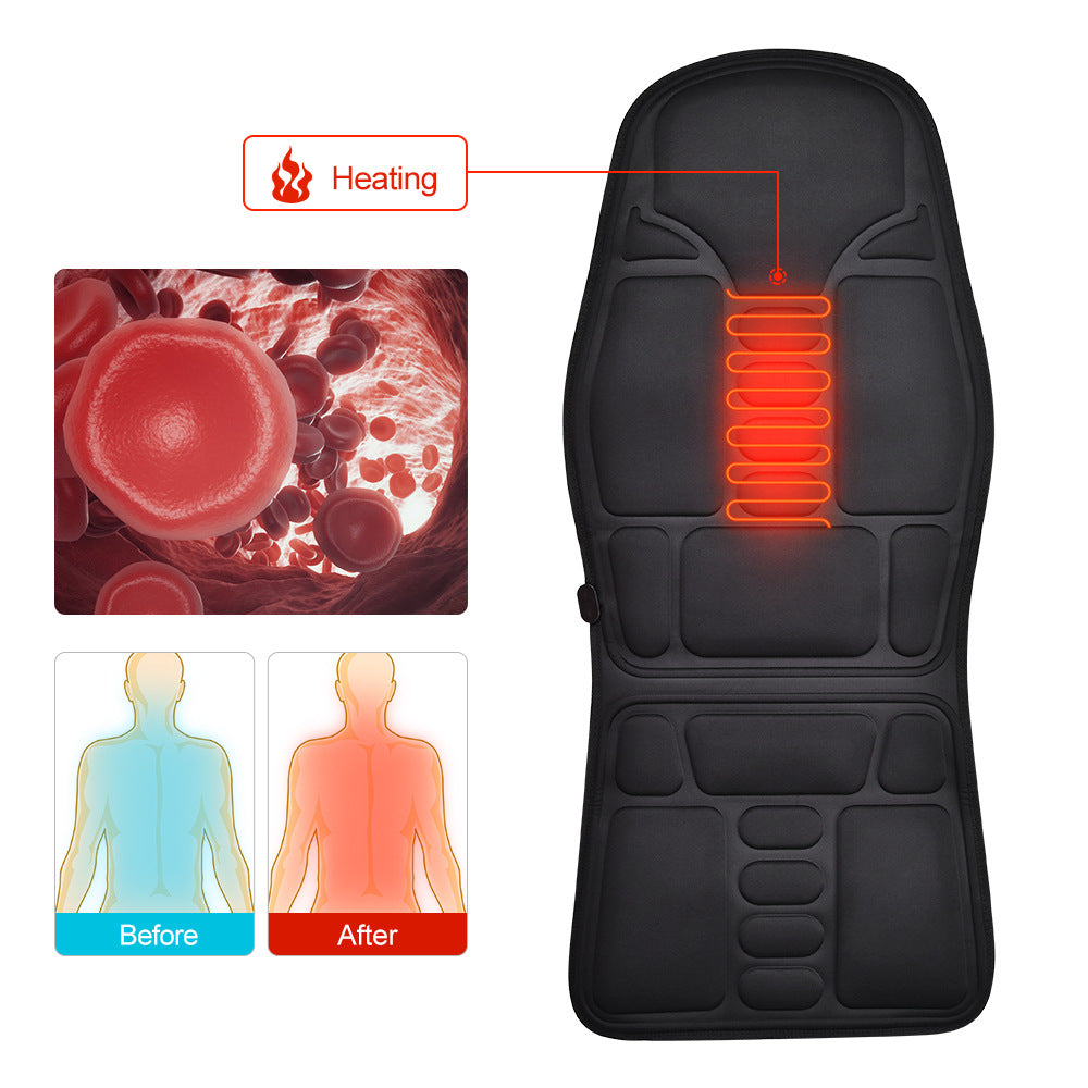 Massage heating seat cushion
