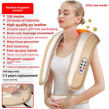 Massage shawl, neck and shoulder massager