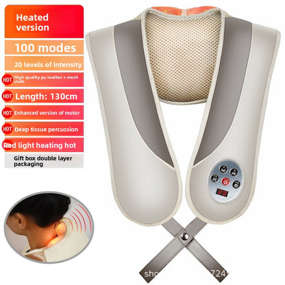 Massage shawl, neck and shoulder massager
