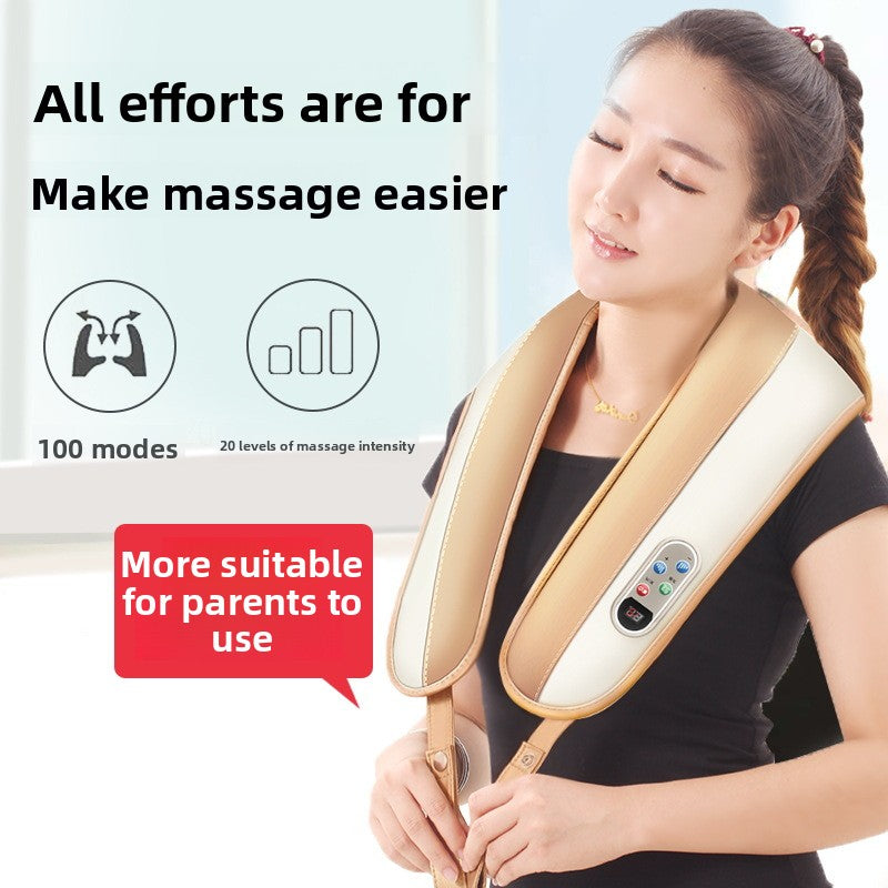 Massage shawl, neck and shoulder massager