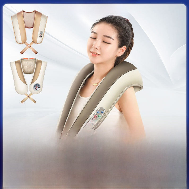 Massage shawl, neck and shoulder massager