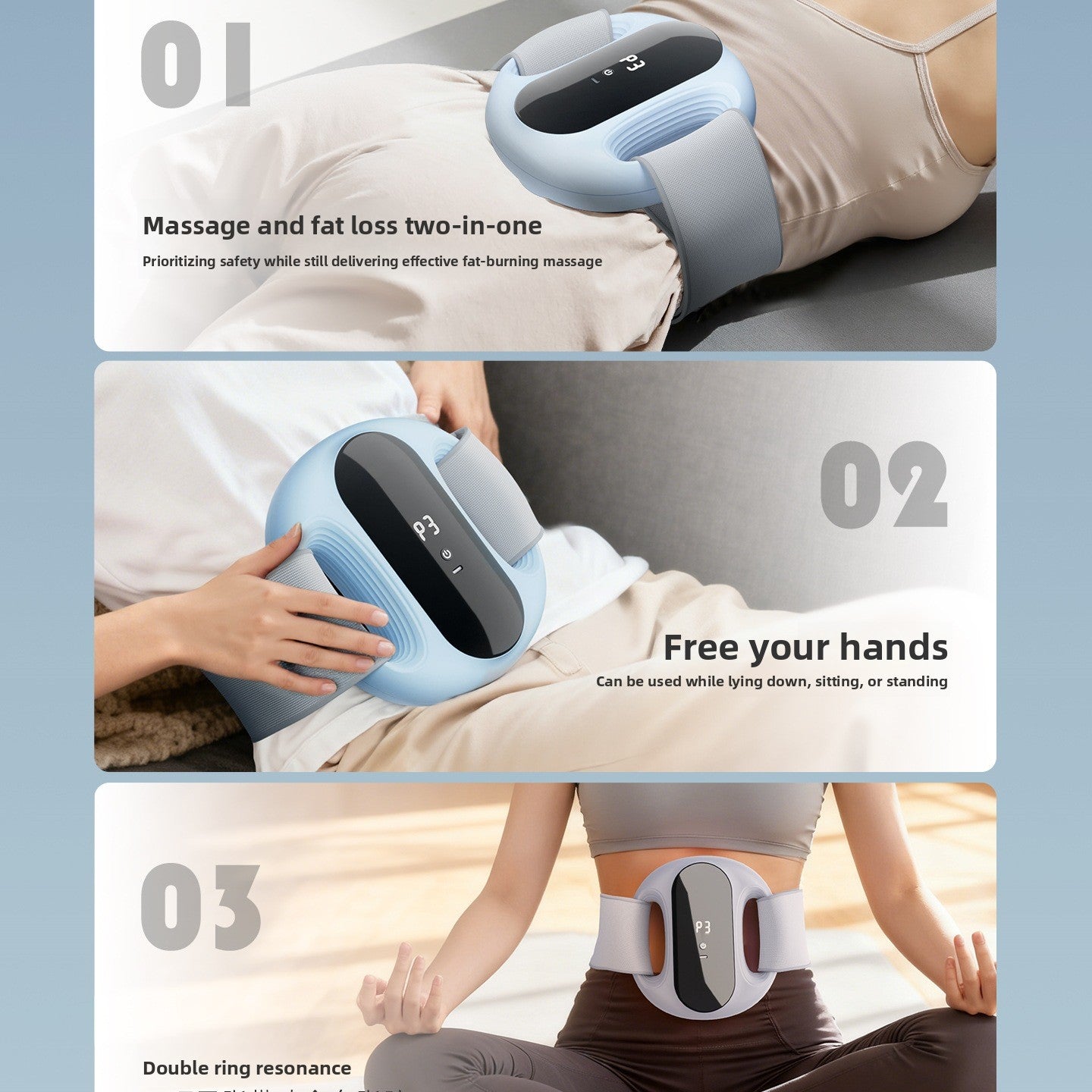 Massage vibration ring