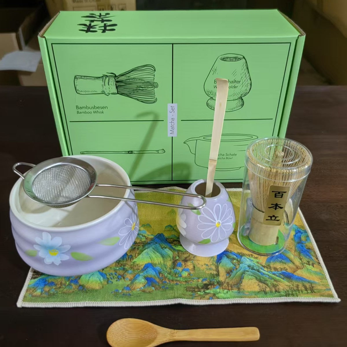 Matcha tea whisker tool set