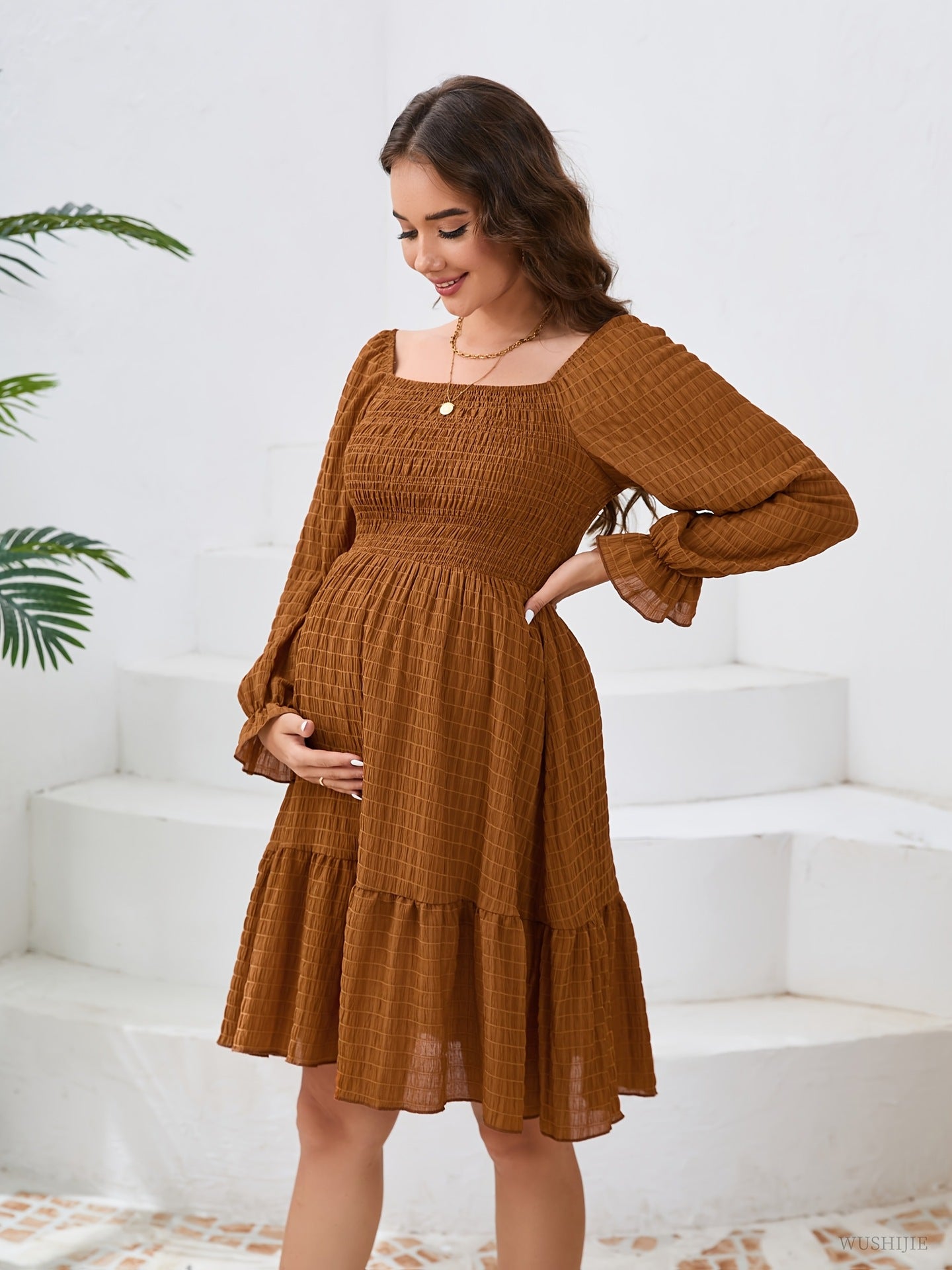 Maternity Long Sleeve Dress