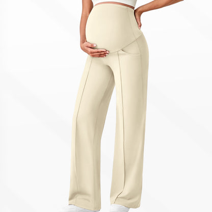 Maternity Pants High Waist Wide Leg