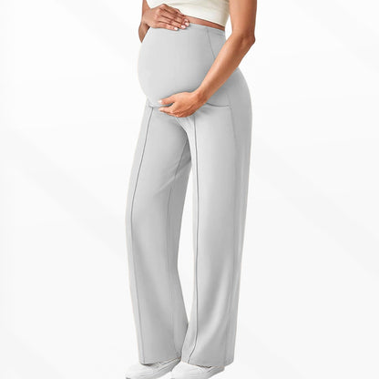 Maternity Pants High Waist Wide Leg